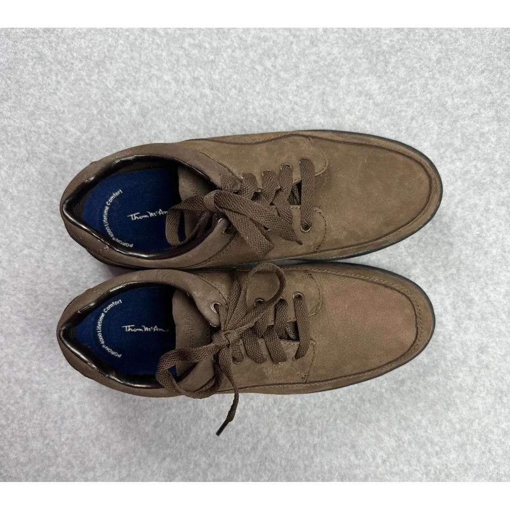 Thom McAn‎ Brown Leather Casual Lace Up Oxford Shoes Size 10.5W